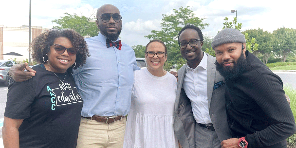 Members of African American Leadership Institute smiling together